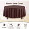 Exquisite Disposable Round Plastic Tablecloths – 12 Pack 84" Disposable Table Cloths – Indoor/Outdoor Party Tablecloth – Round Plastic Table Cover for Events & Party Supplies